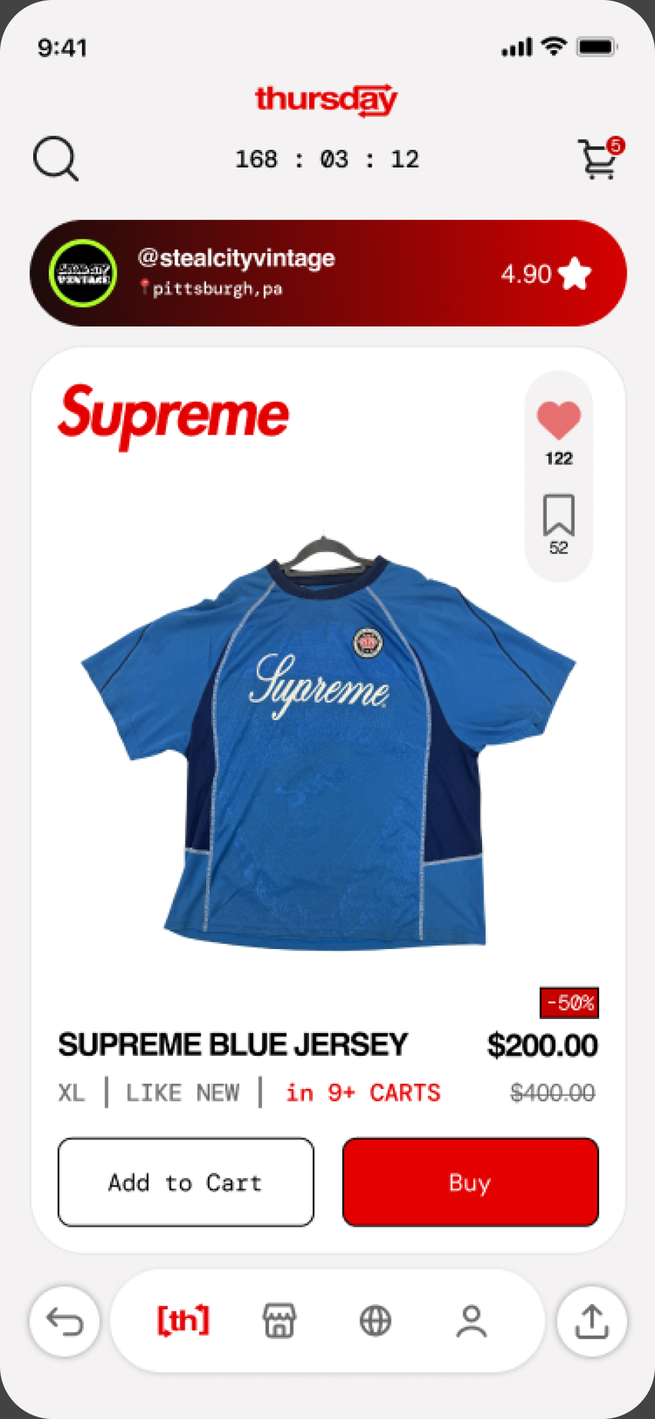 Thursday Thrift app